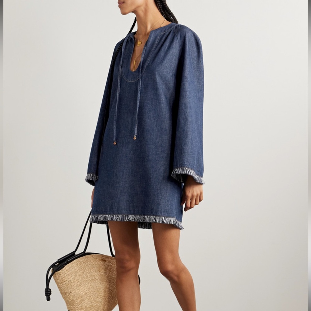 NWT! Zimmermann Rhiannon Denim Dress